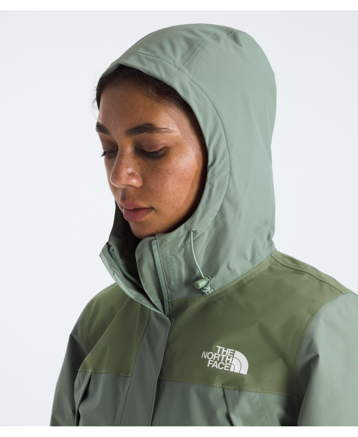 The North Face Antora Waterproof Hooded Rain Jacket In Green