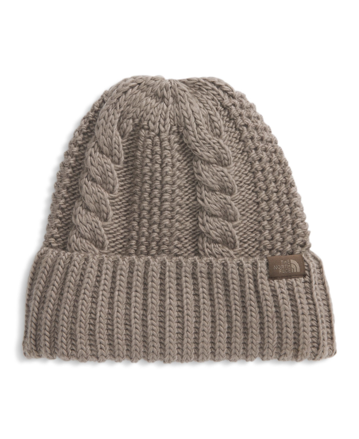 The North Face Women's Oh Mega Cable-knit Cuffed Beanie In Neutral