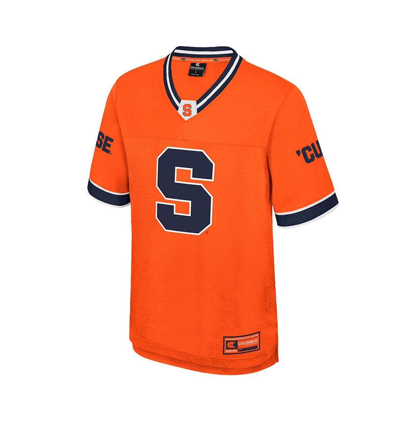 Мужской топ Colosseum Orange Syracuse Orange Nothing But The Hits Football Jersey — фото 3