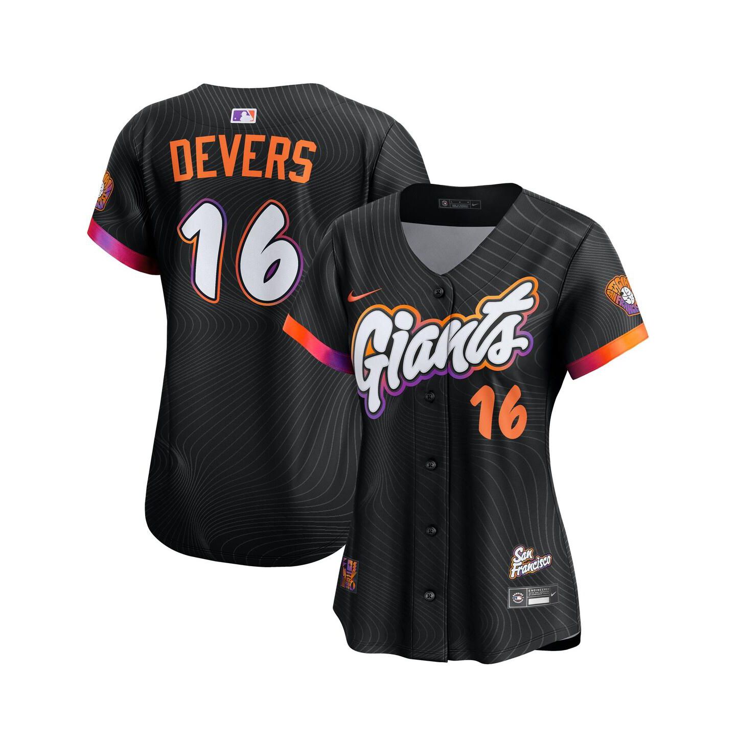 Женский топ Nike Rafael Devers Black San Francisco Giants 2025 City Connect Limited Player Jersey — фото 1