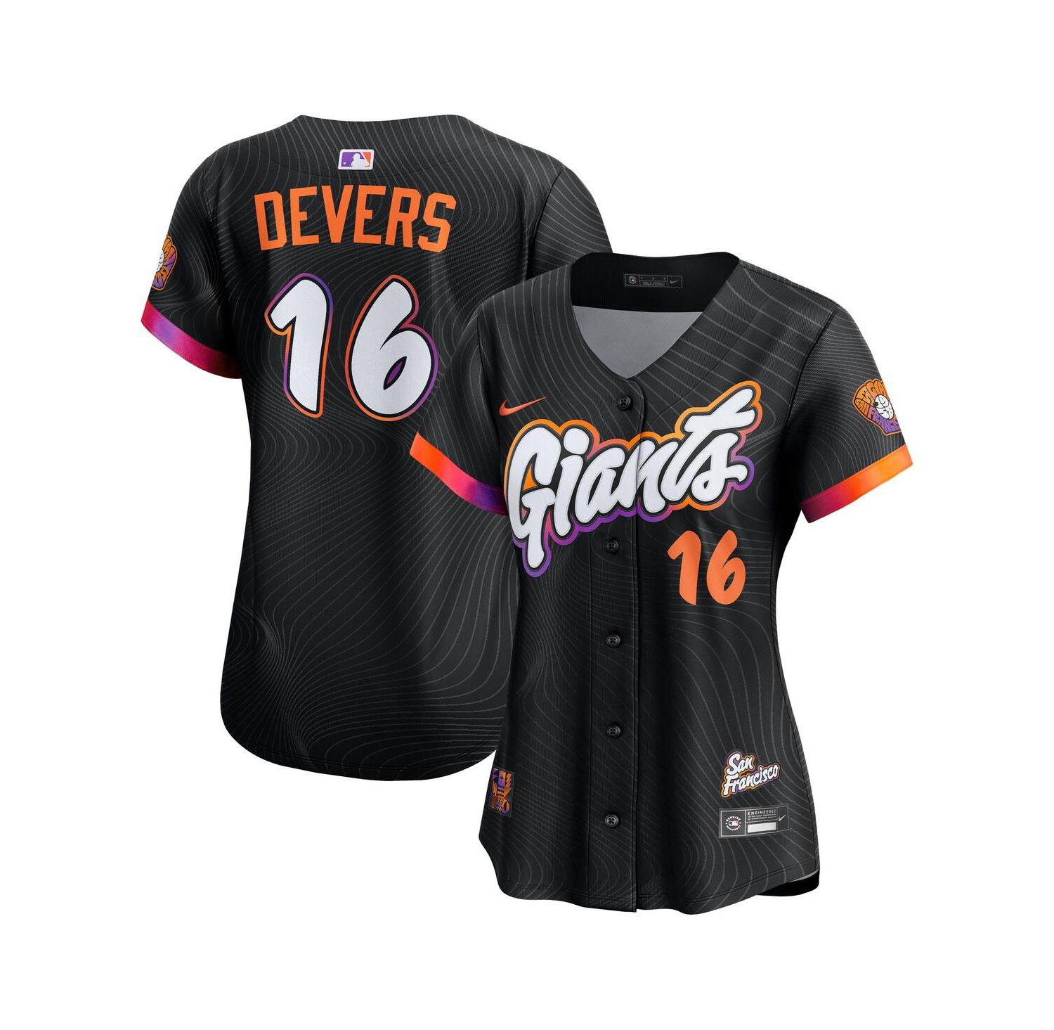 Women's Rafael Devers Black San Francisco Giants 2025 City Connect Limited Player Jersey