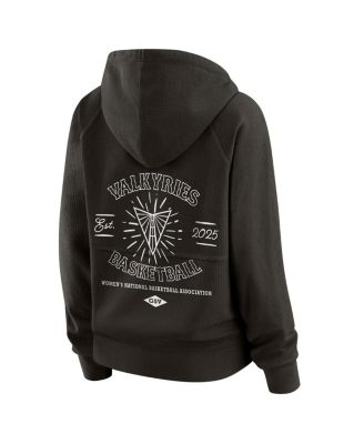 Women's Black Golden State Valkyries Vintage Full-Zip Raglan Hoodie