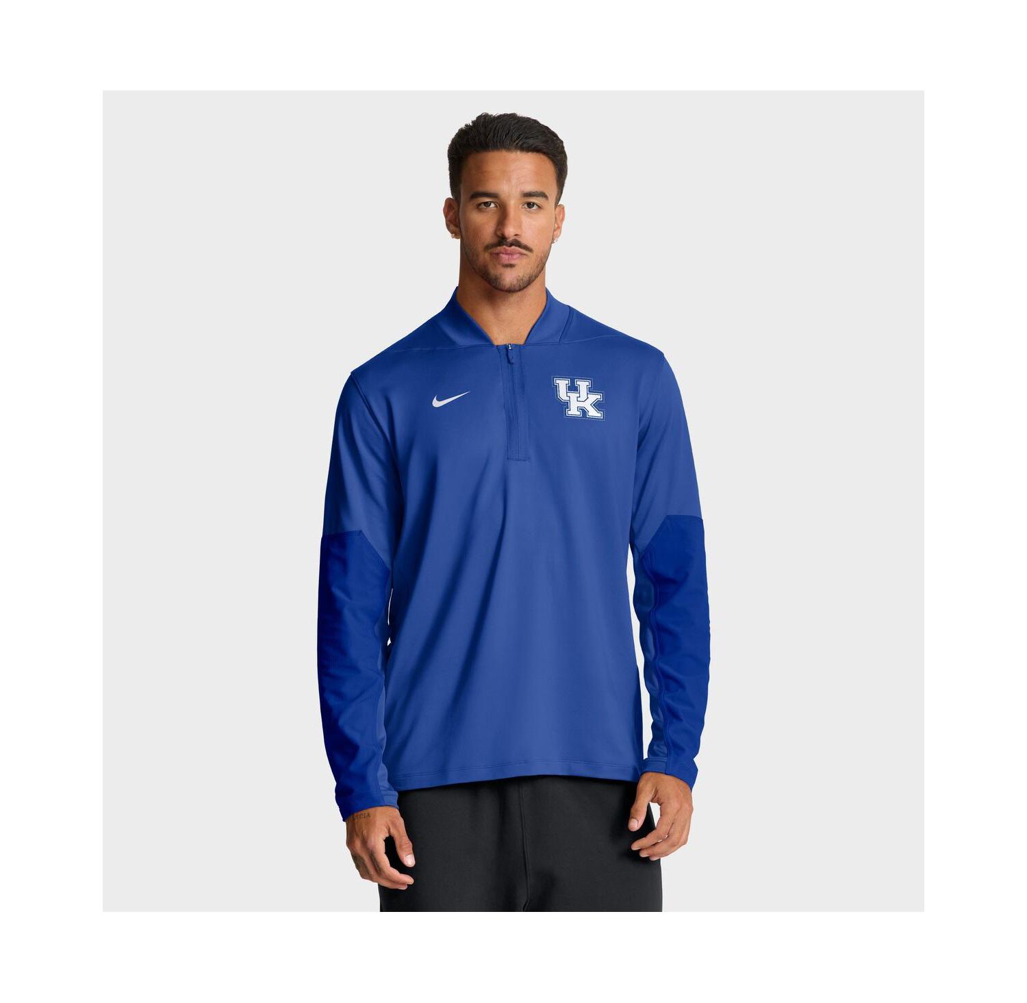 Men's Royal Kentucky Wildcats One Goal Performance Half-Zip Pullover Sweatshirt