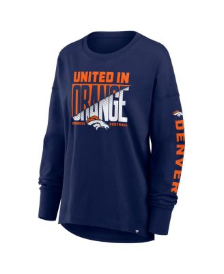 Women's Navy Denver Broncos Hometown Legacy Long Sleeve T-Shirt