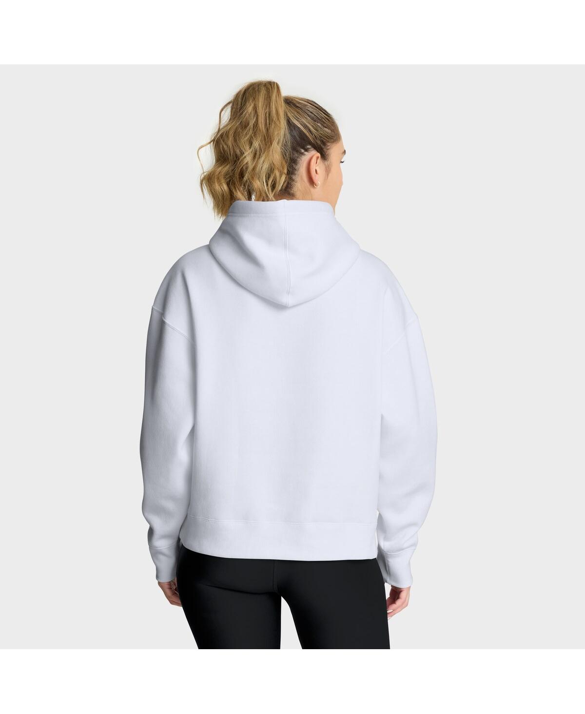 Fanatics Women's White Cleveland Browns Eligible Receiver Legacy Pullover Hoodie In Gray