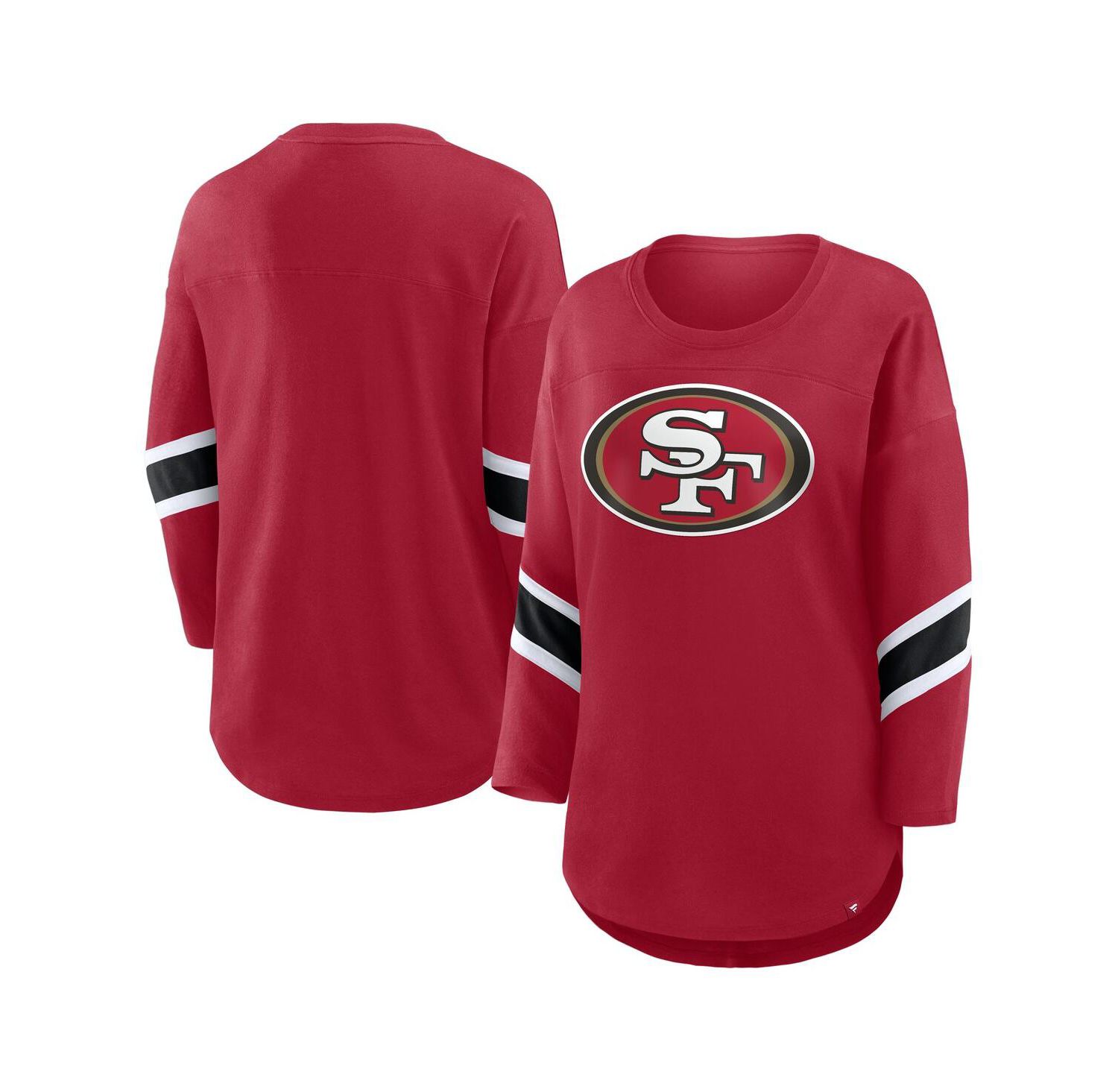 Women's Scarlet San Francisco 49ers Redzone 3/4-Sleeve T-Shirt