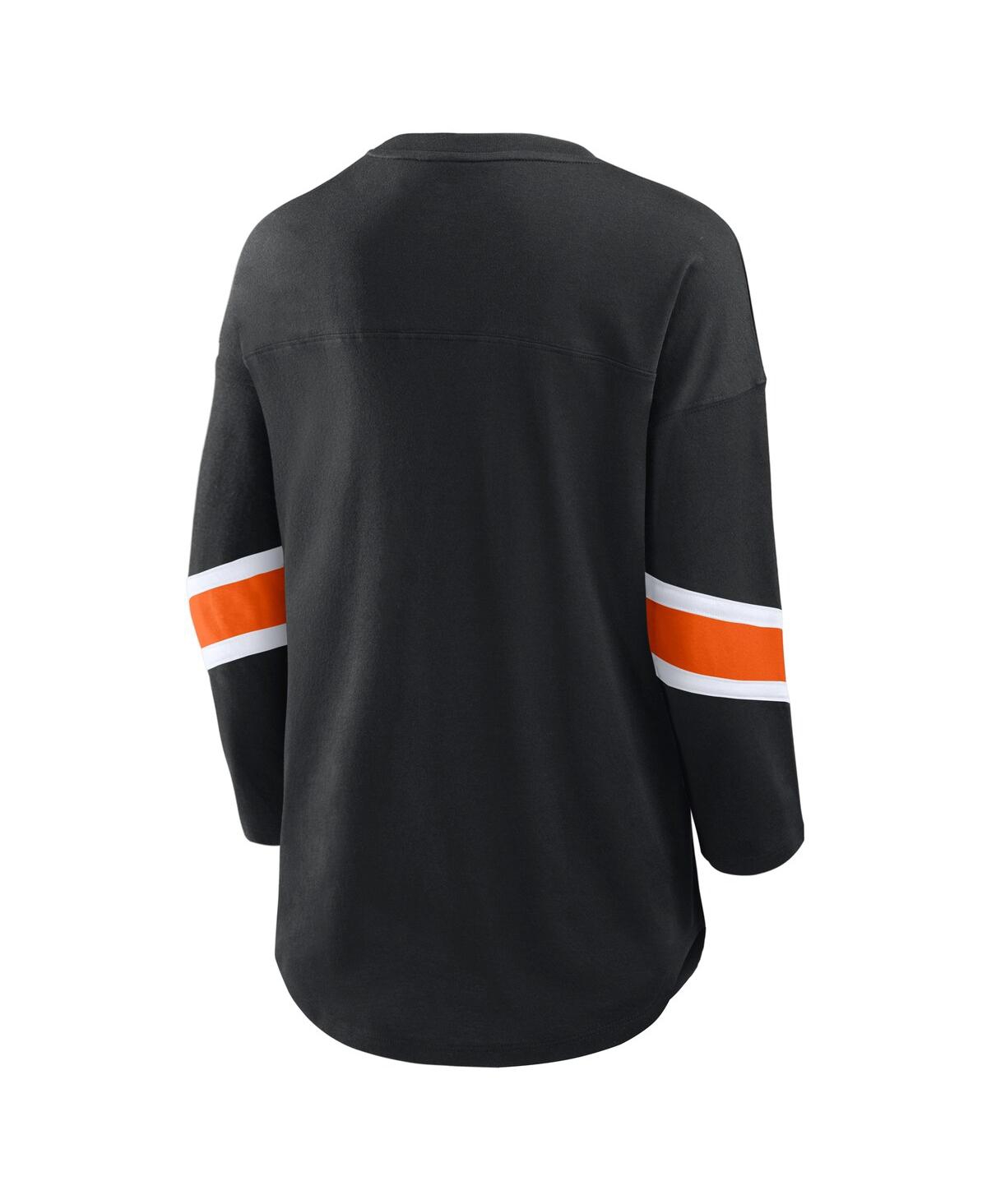 Fanatics Women's Black Cincinnati Bengals Redzone 3/4-sleeve T-shirt In Black