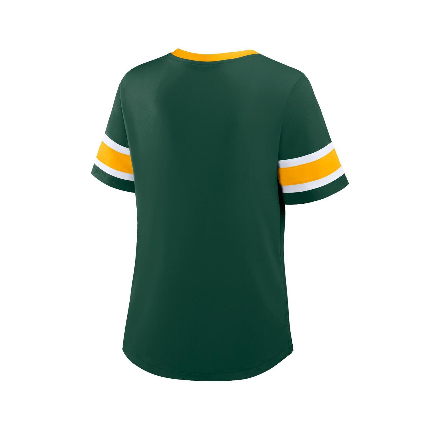 Women's Green Bay Packers Redzone Draw Play Athena Lace-Up T-Shirt