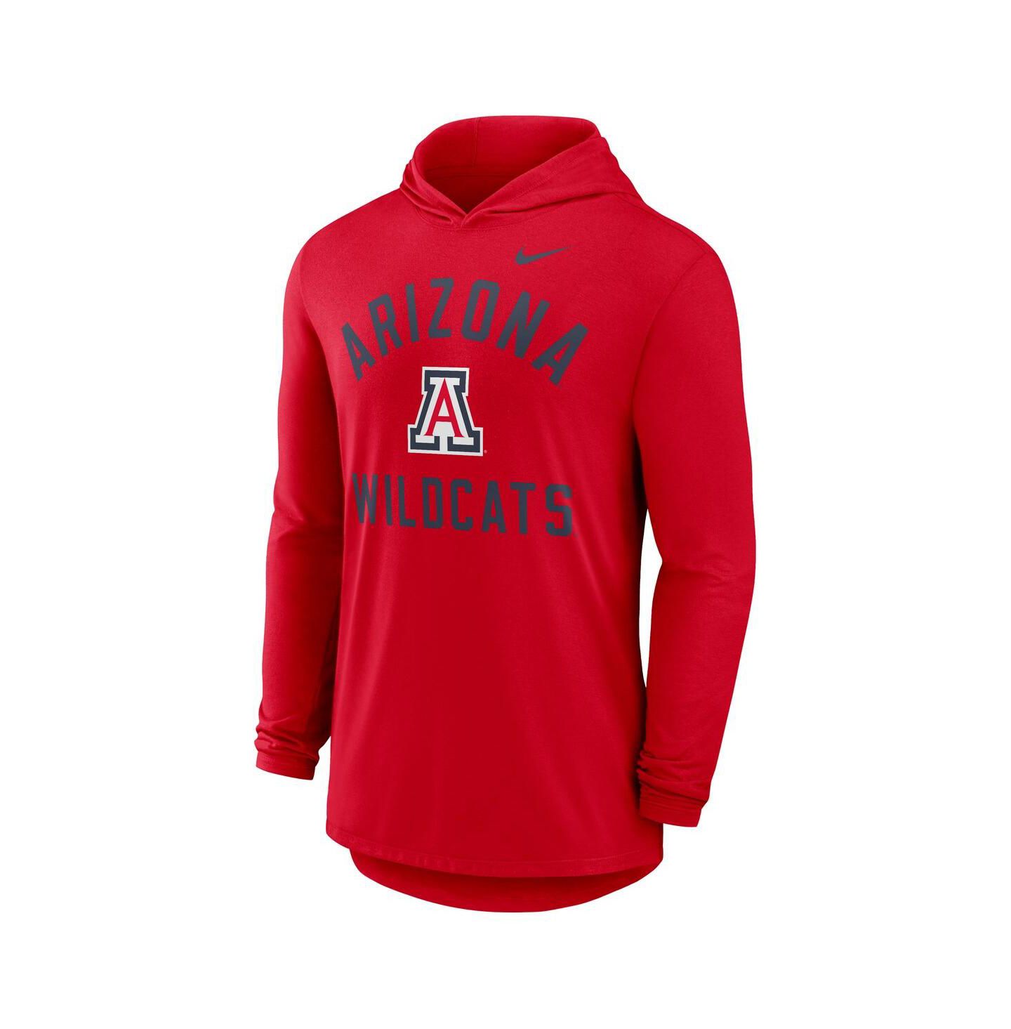 Мужское худи Nike Red Arizona Wildcats Classic Arch Tri-Blend Long Sleeve T-Shirt — фото 3