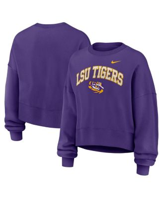 Nike - Women's Purple LSU Tigers Oversized Phoenix Arch Pullover Sweatshirt