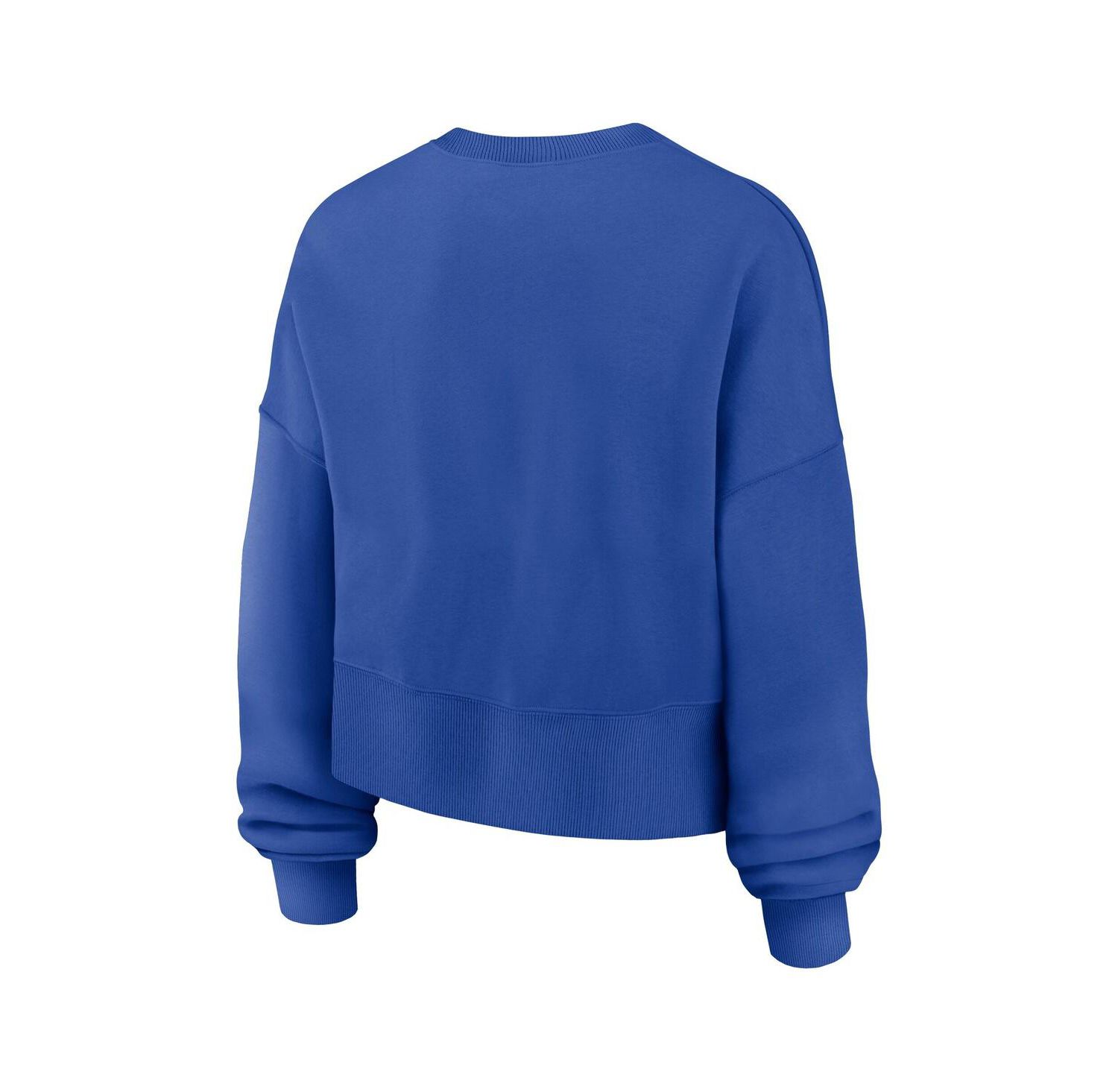 Women's Royal Duke Blue Devils Oversized Phoenix Arch Pullover Sweatshirt