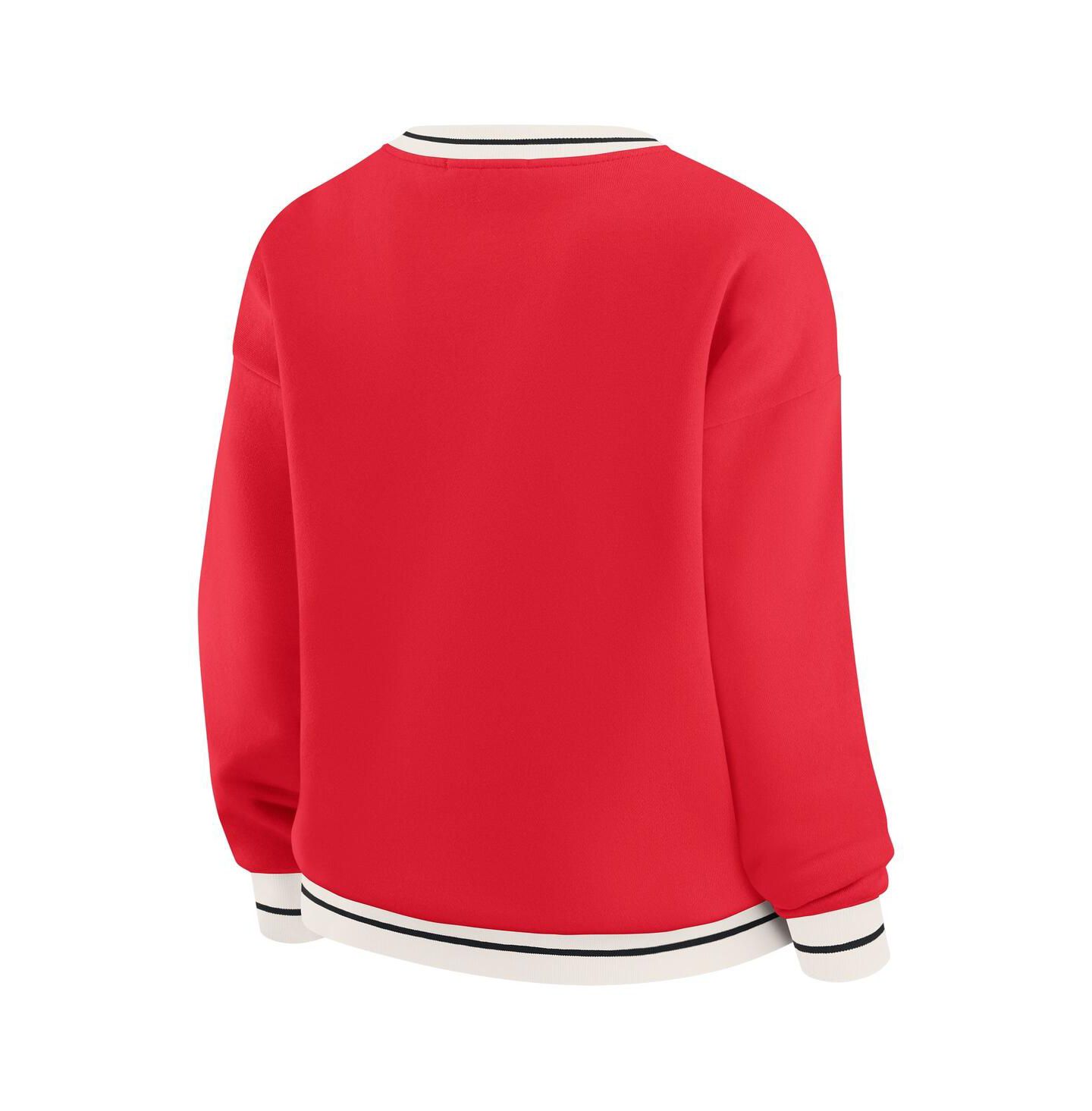 Женская толстовка WEAR by Erin Andrews Red Wisconsin Badgers Seal — фото 4