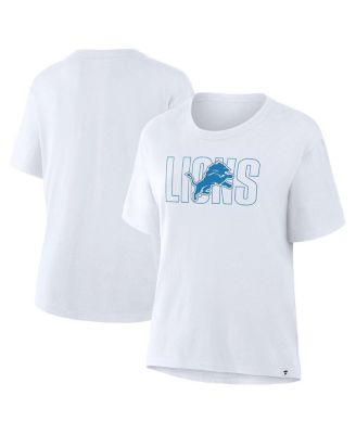 Fanatics - Women's Ash Detroit Lions Line Em Up T-Shirt