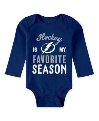Baby Boys and Girls 3-Piece Tampa Bay Lightning Turn Me Around Bodysuits and Pants Set