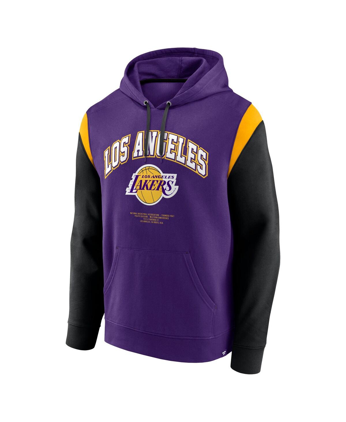 Fanatics Men's Purple Los Angeles Lakers Scorer Pullover Hoodie
