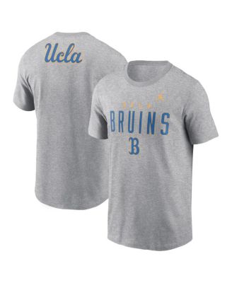 Jordan - Men's Heather Gray UCLA Bruins Campus 2-Hit Primary Mascot T-shirt