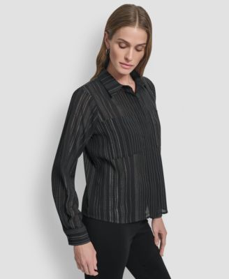 Women's Embellished Collared Shirt