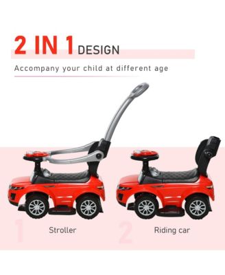 3 in 1 Push Car, Sliding Car with Horn Music Light,