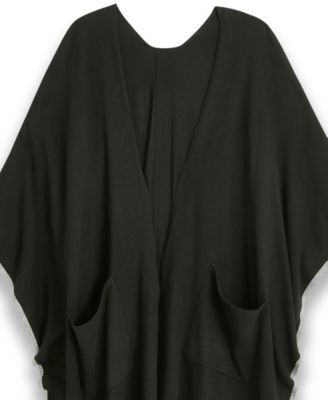 Tipped Knit Shawl Ruana