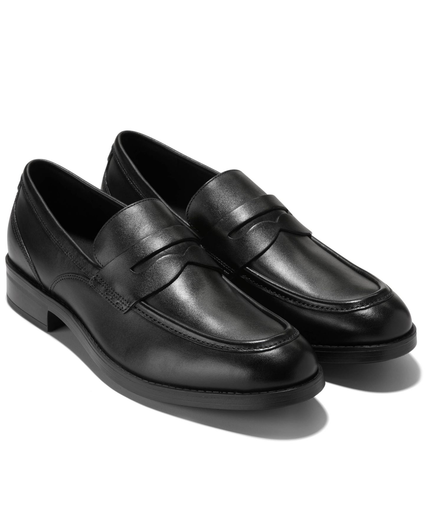 Мужские туфли Cole Haan Newmark Grand Penny Round Toe, цвет: Чёрный — фото 5