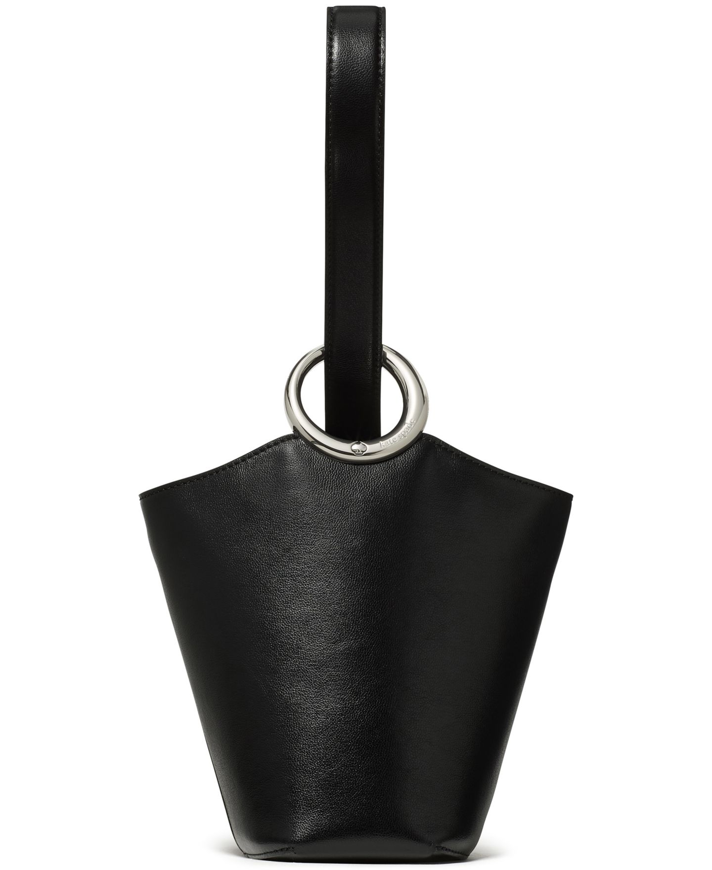 Женская сумка kate spade new york Halo Mini Smooth Leather Bucket, цвет: Чёрный — фото 1