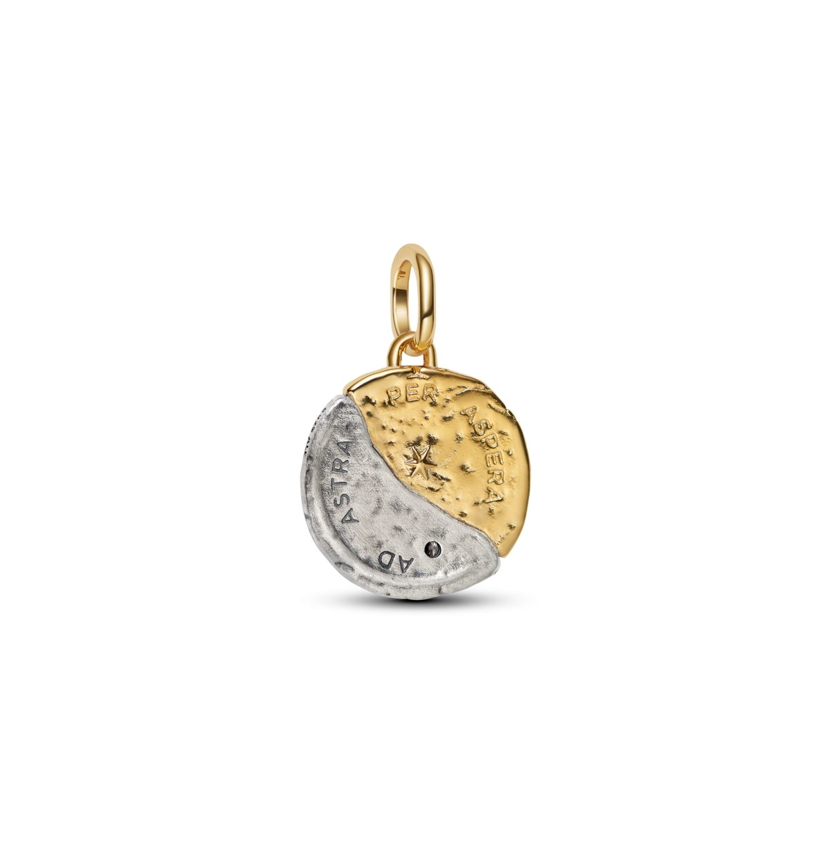 Pandora Sun And Moon Two Tone Medallion Charms In Gold