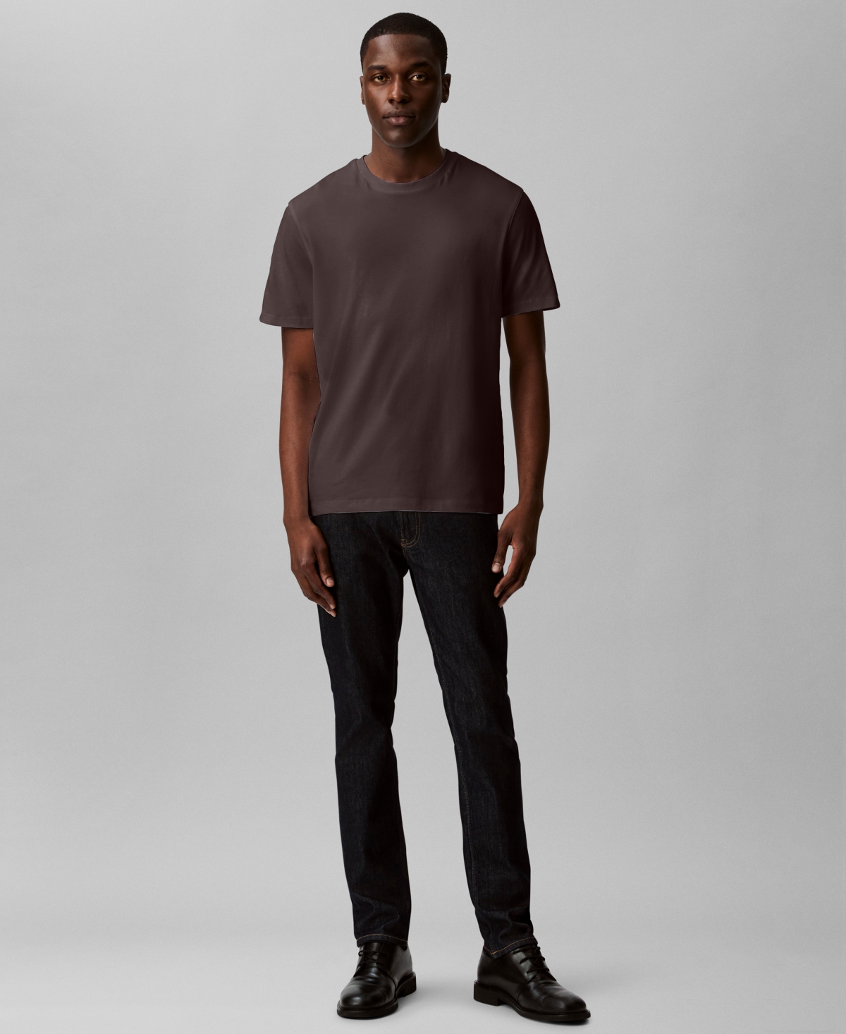Calvin Klein Men's Short Sleeve Supima Cotton Interlock T-shirt In Burgundy