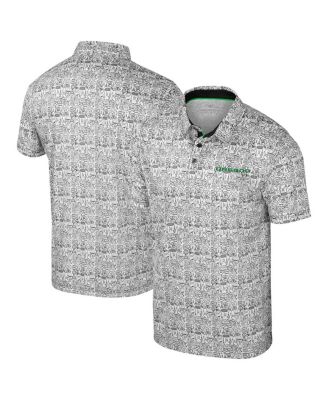 Colosseum - Men's Green Oregon Ducks It's Time All Over Print Polo Shirt