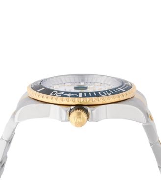 Men's 44709 Pro Diver Quartz 3 Hand Silver Dial Watch