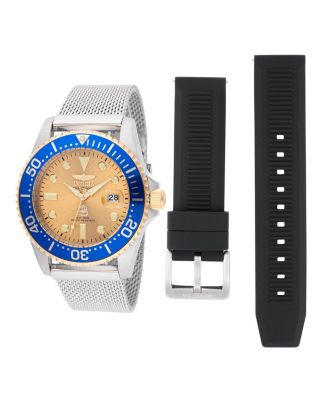 Men's 48216 Pro Diver Quartz 3 Hand Gold Dial Watch