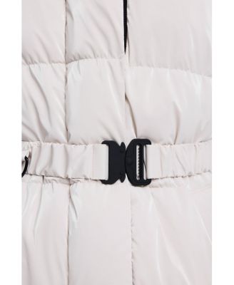 Women's Long padded coat with belt