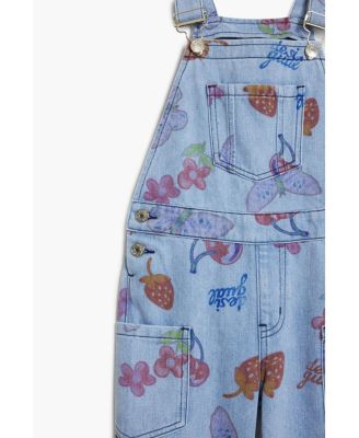 Girls Girls's Denim dungarees with fruits