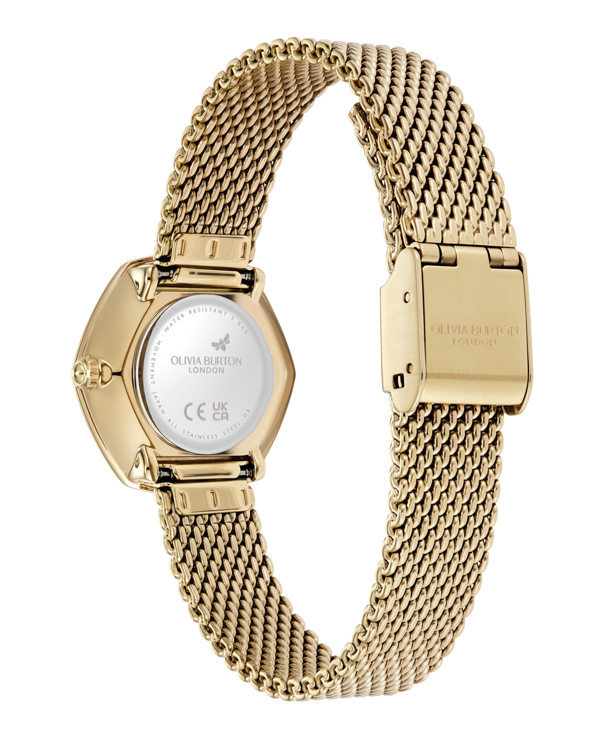 Olivia Burton Women's Charing Gold Tone Stainless Steel Bracelet Watch, 28.5mm In Gold