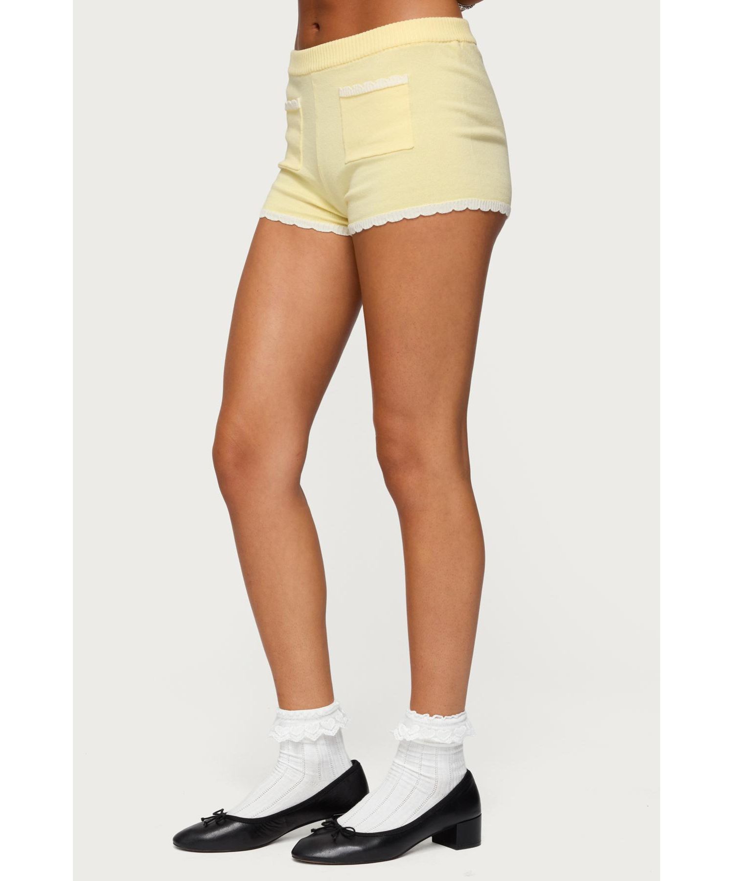 Women's Leila Scalloped Knit Shorts