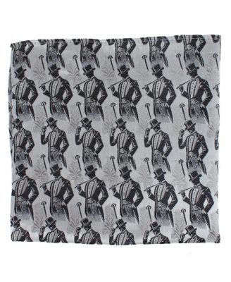 Men's Ambrose Dapper Night 12x12 Silk Pocket Square