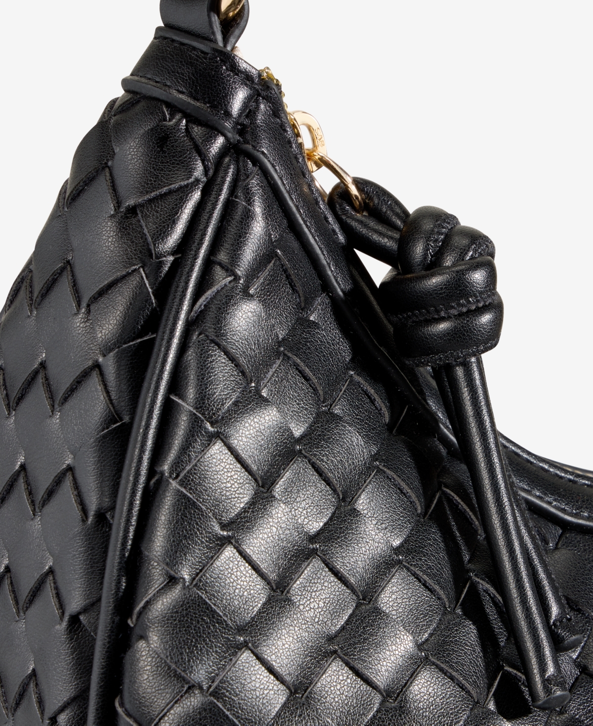 On 34th Woven Crossbody Hobo, Exclusively At Macy's In Black