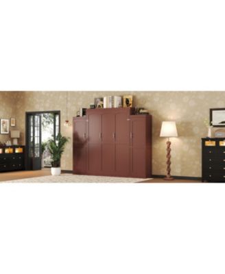 Murphy Bed with Wardrobes & Shelves