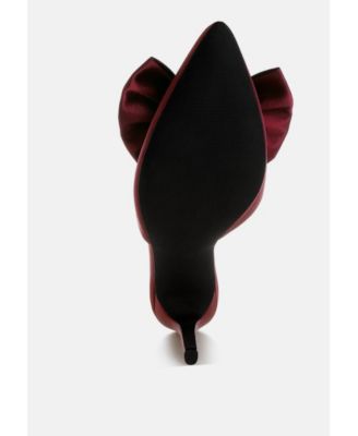 Womens London Rag Sidonie Bow Detail Stiletto Mules