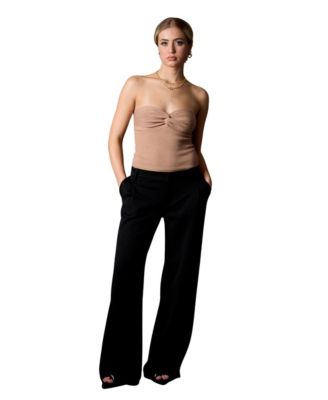Women's Wide Leg Taylor Trouser, Black