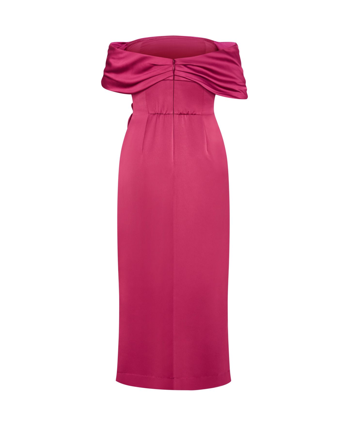 Женское платье CITY CHIC Paloma Off Shoulder Maxi, цвет: Свекольный красный — фото 4