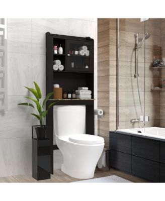 Over the Commode Space Saver Wooden Storage Cabinet for Bathroom