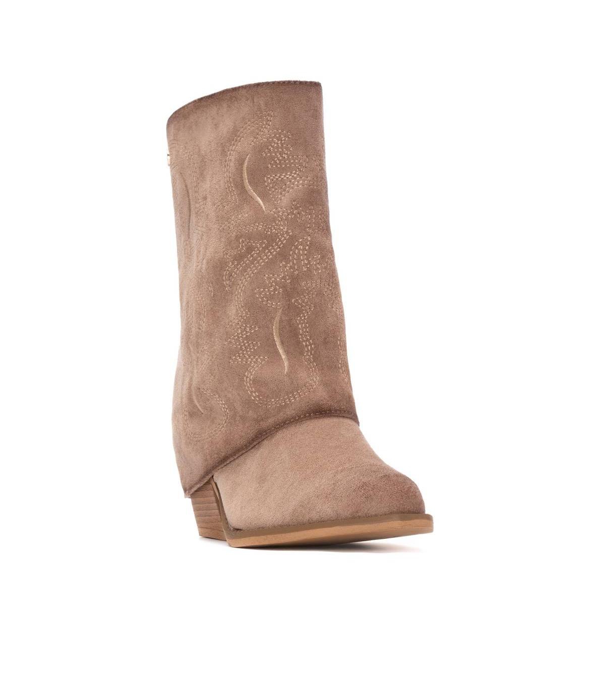 Xti Women's Suede Foldover Booties By