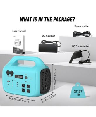 Portable Power Station with 200W Foldable Solar Panel