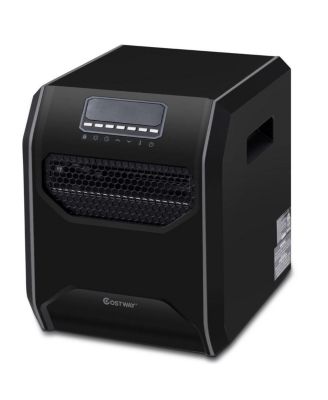 Portable Electric Space Heater 1500W 12H Timer LED Remote Control Room Office