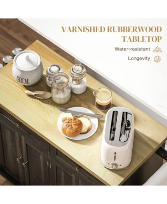 Stylish Kitchen Storage Cabinet with Multiple Shelves for Kitchen and Dining Room