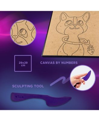 OKTO Air-Dry Clay by Numbers – 29x29 Cat (11.4 x 11.4 in)