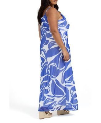 Women's Elegant Patterned Maxi Dress