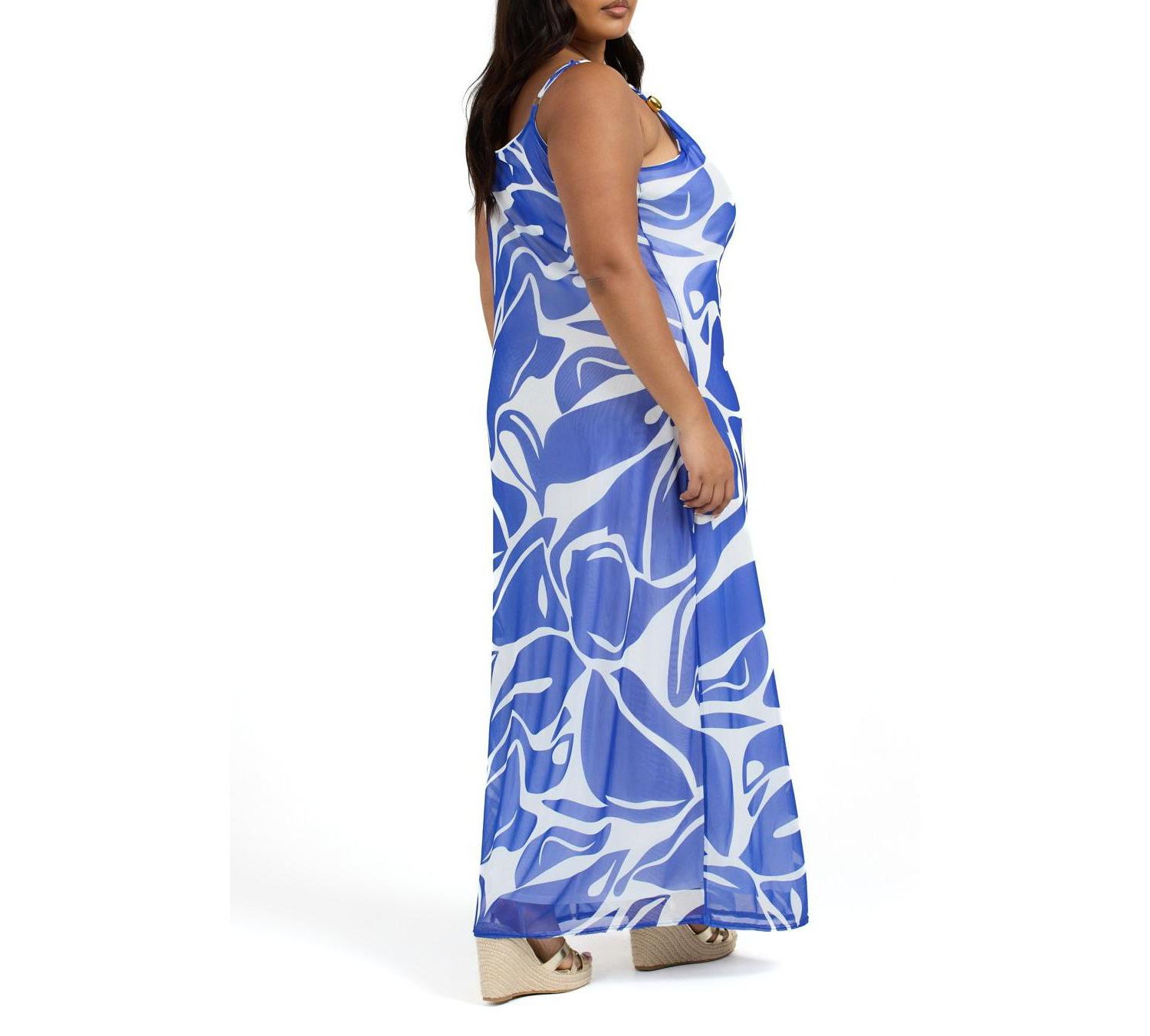 Women's Elegant Patterned Maxi Dress