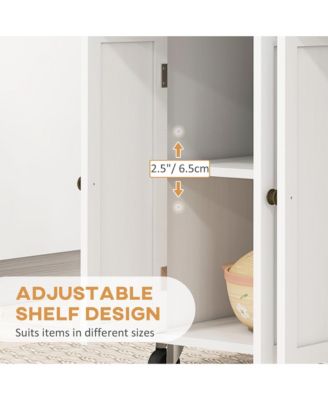 Spacious Kitchen Storage Cabinet with Doors and Shelves for Pantry and Dining Essentials