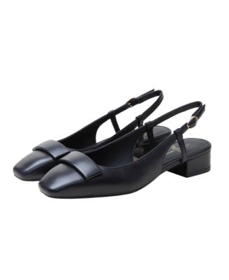 CARIS Women's Low Block Heel Posted Slingback